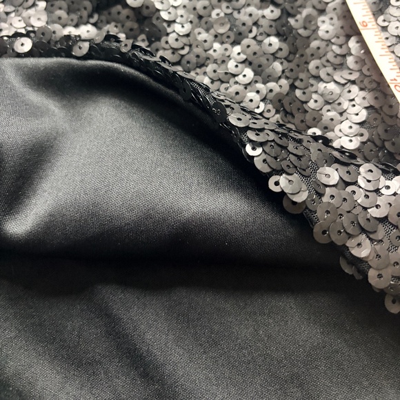 H&M black A-line sequined mini skirt black NWT size S - Picture 7 of 7